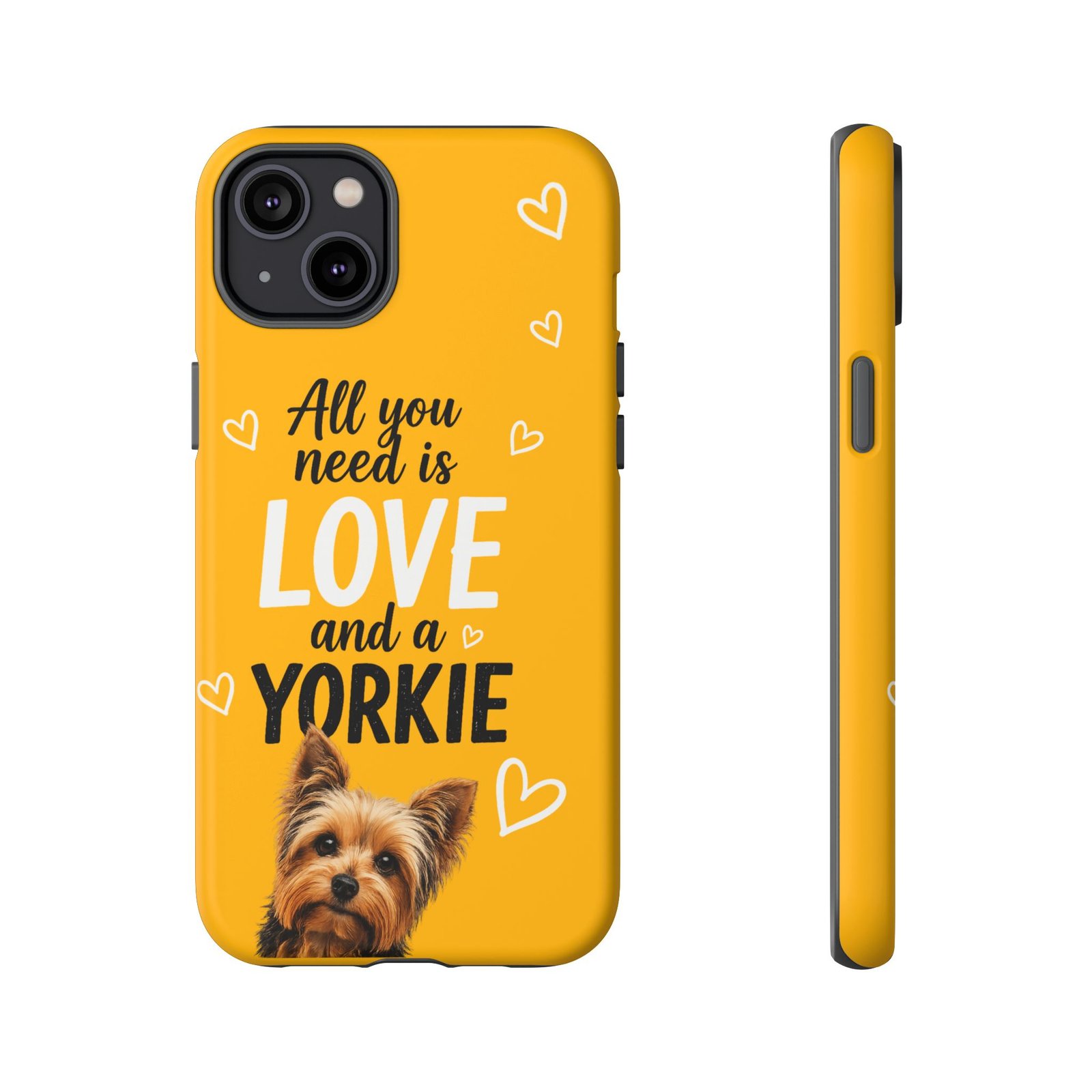 Phone Case — “All you need is Love and a Yorkie” (mustard) - Image 41