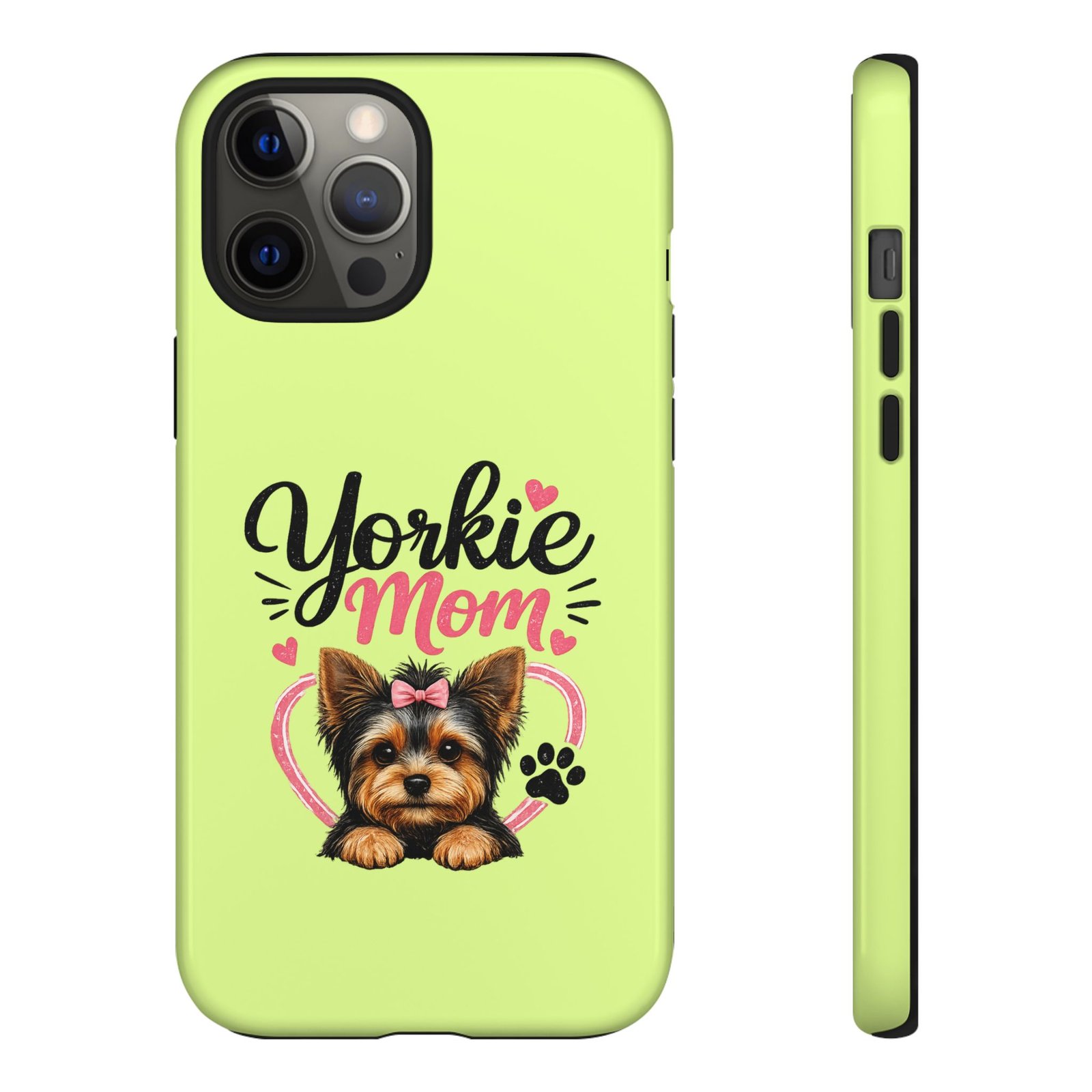 Phone Case — “Yorkie Mom” (green)