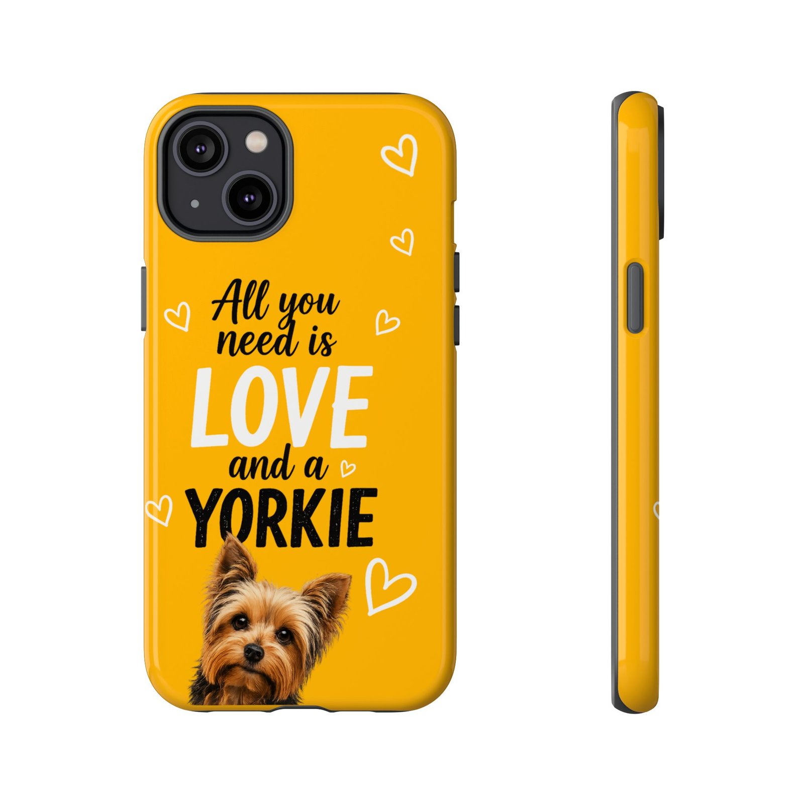 Phone Case — “All you need is Love and a Yorkie” (mustard) - Image 40