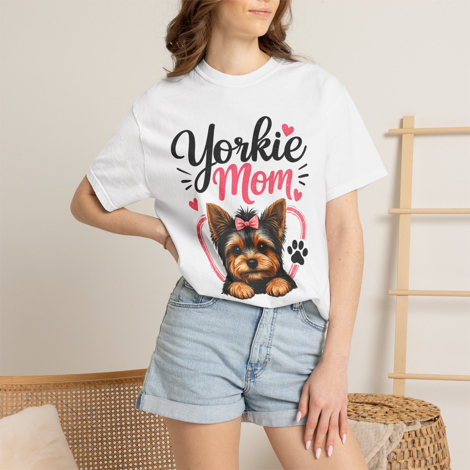 Yorkie Mom T-shirt - Image 6