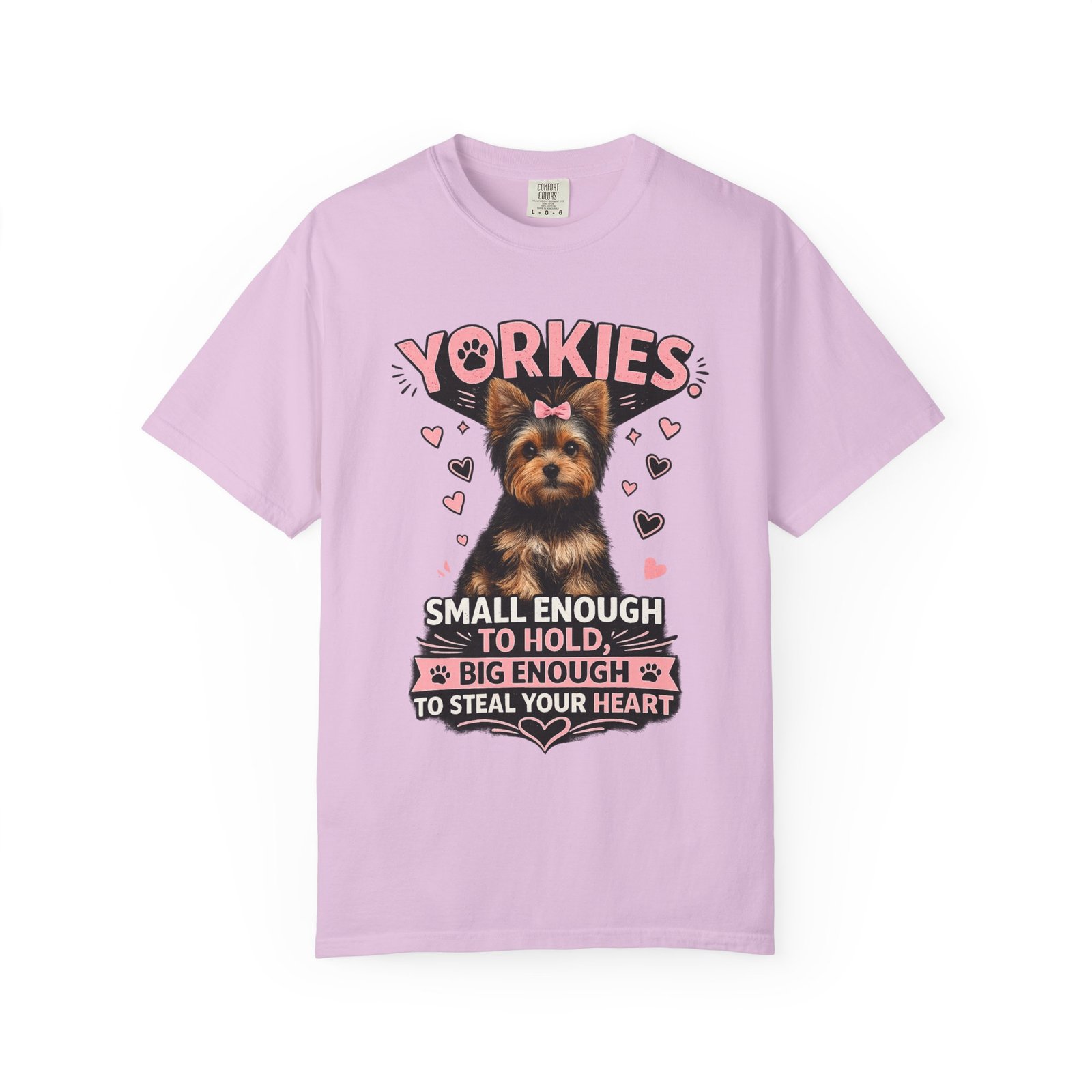 Yorkie steal your heart T-shirt - Image 3
