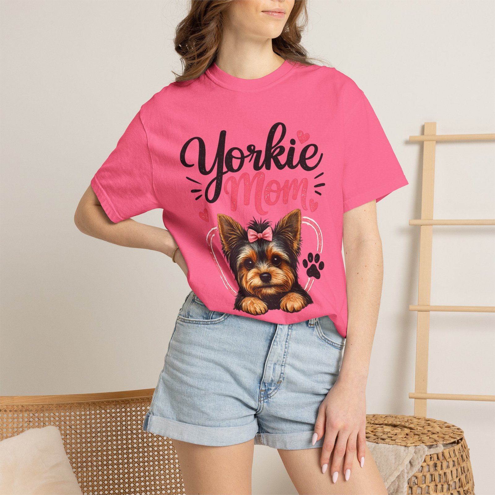 Yorkie Mom T-shirt - Image 21