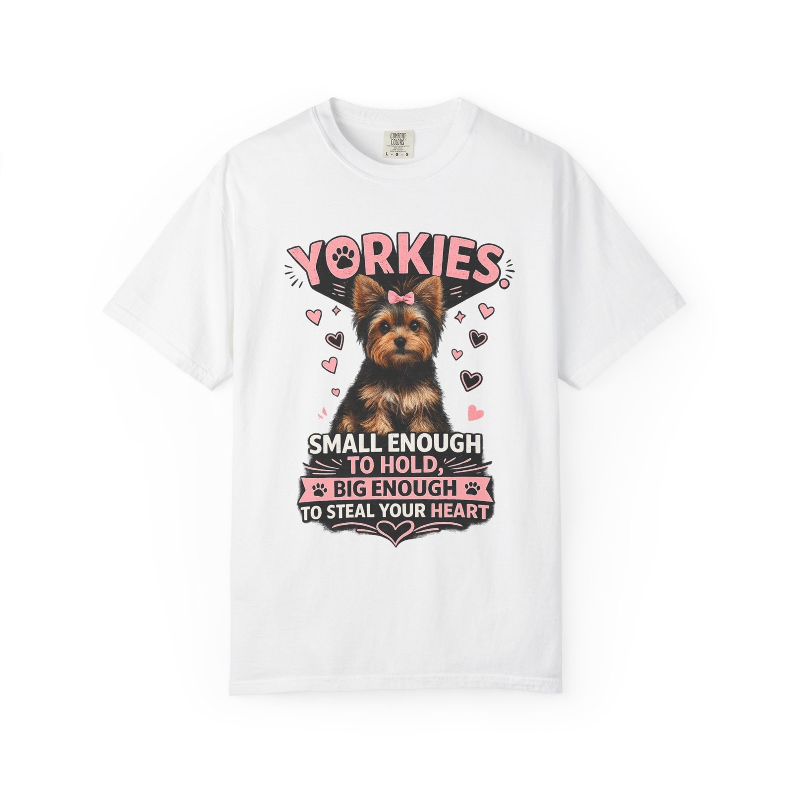 Yorkie steal your heart T-shirt - Image 6