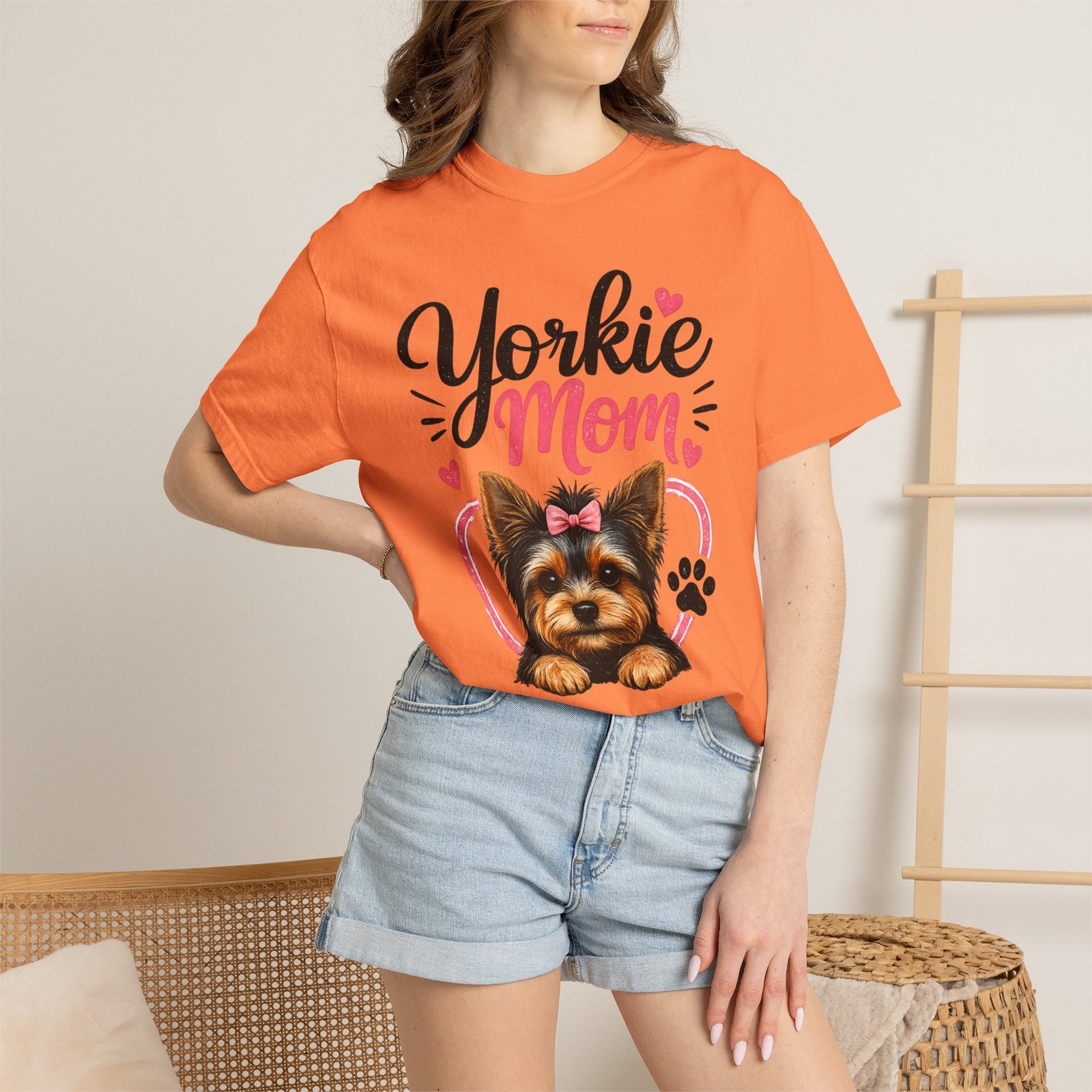 Yorkie Mom T-shirt - Image 9