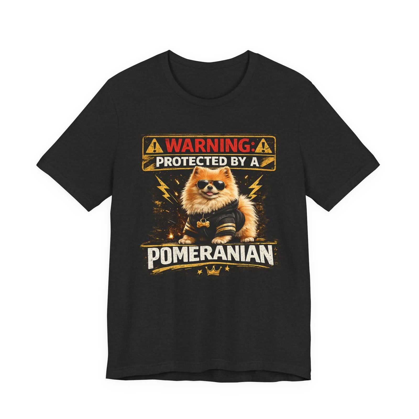 WARNING: Protected by a Pomeranian T-Shirt - Image 4