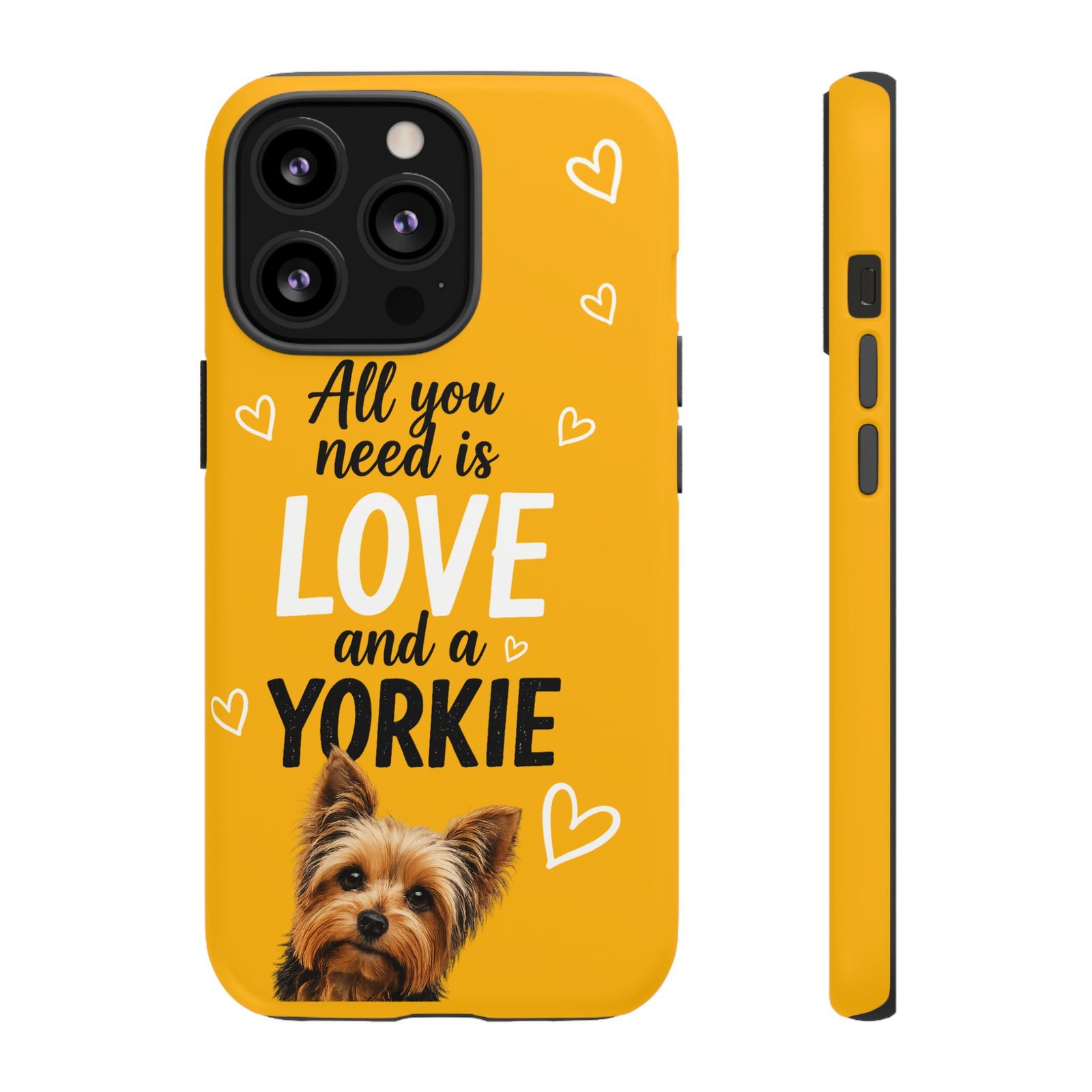Phone Case — “All you need is Love and a Yorkie” (mustard) - Image 33