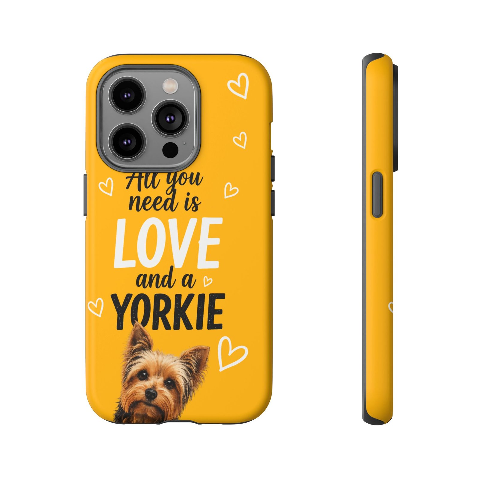 Phone Case — “All you need is Love and a Yorkie” (mustard) - Image 39