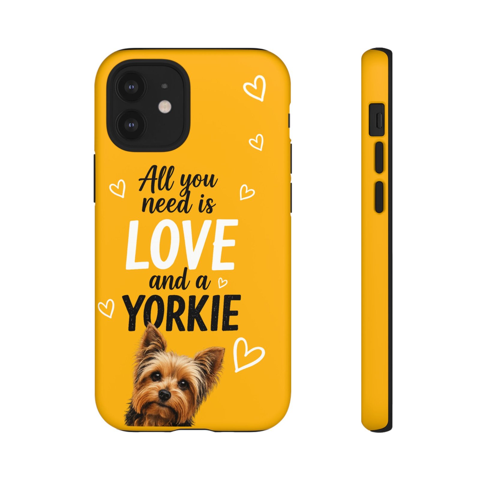 Phone Case — “All you need is Love and a Yorkie” (mustard) - Image 21