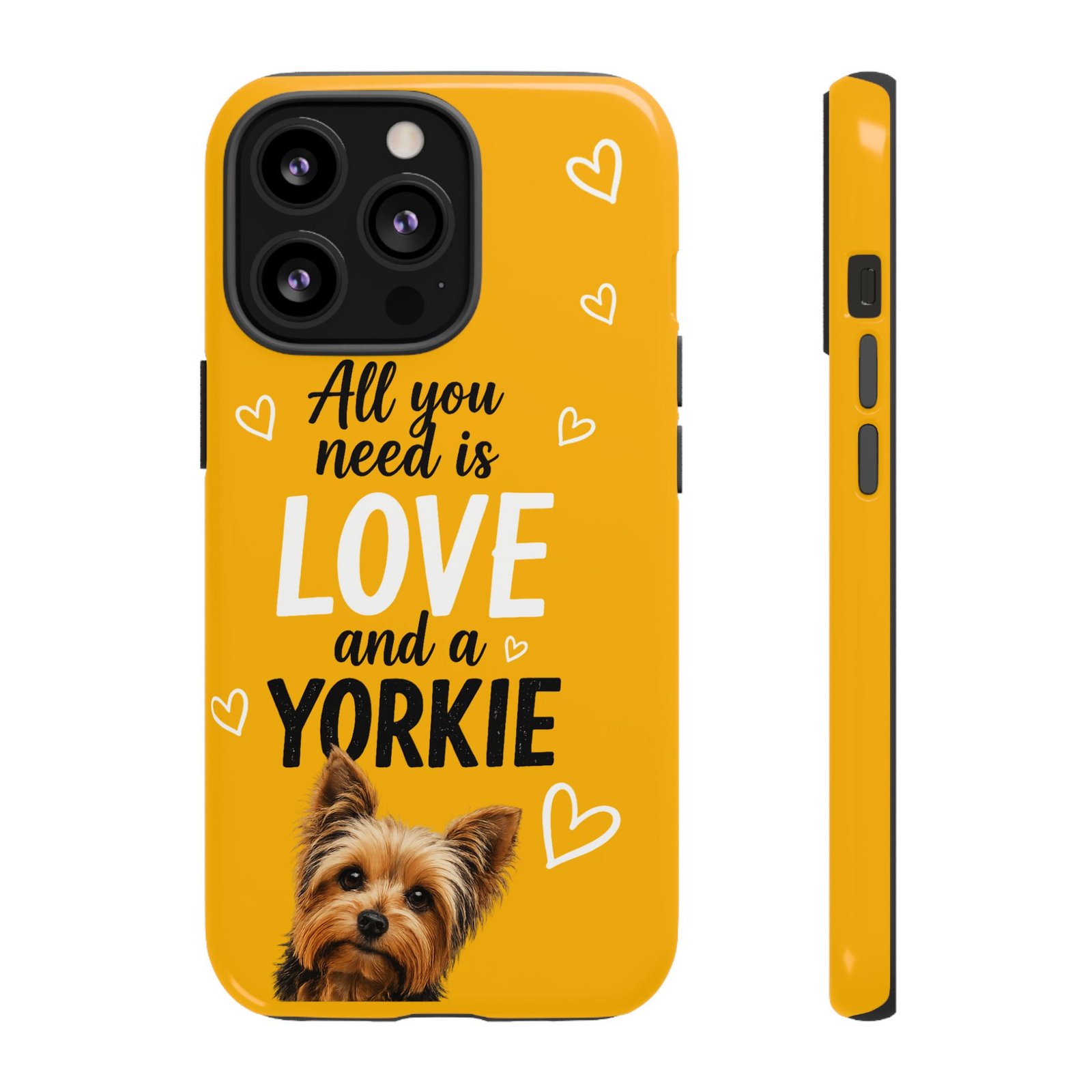 Phone Case — “All you need is Love and a Yorkie” (mustard) - Image 32