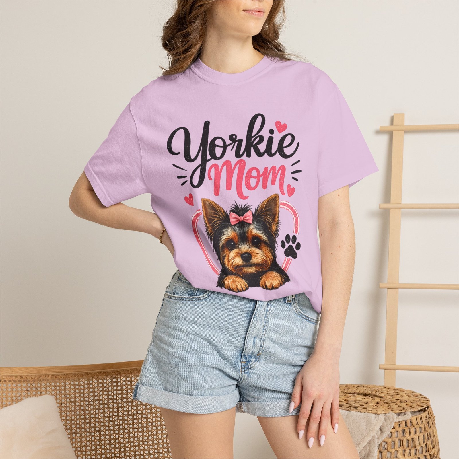 Yorkie Mom T-shirt - Image 15