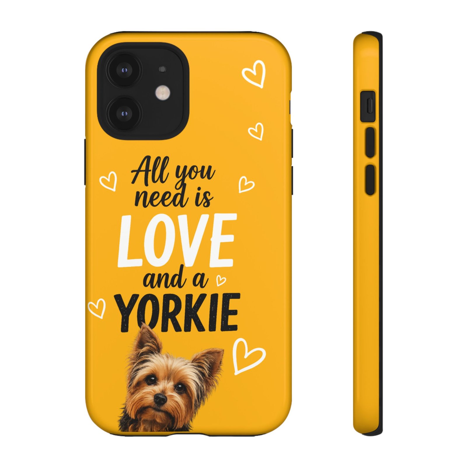 Phone Case — “All you need is Love and a Yorkie” (mustard) - Image 22