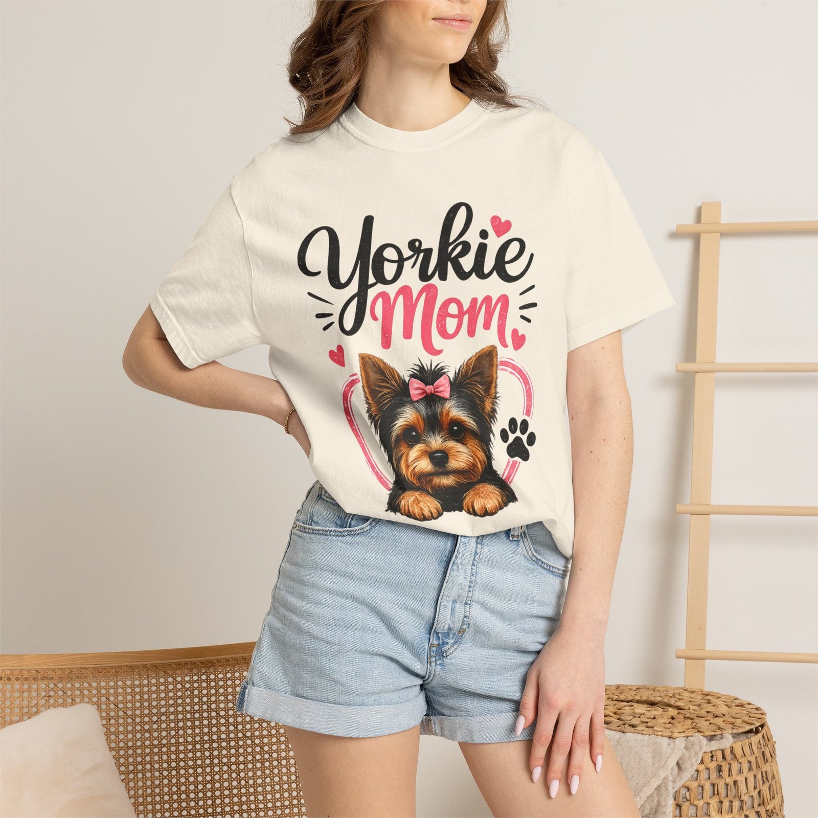 Yorkie Mom T-shirt - Image 3