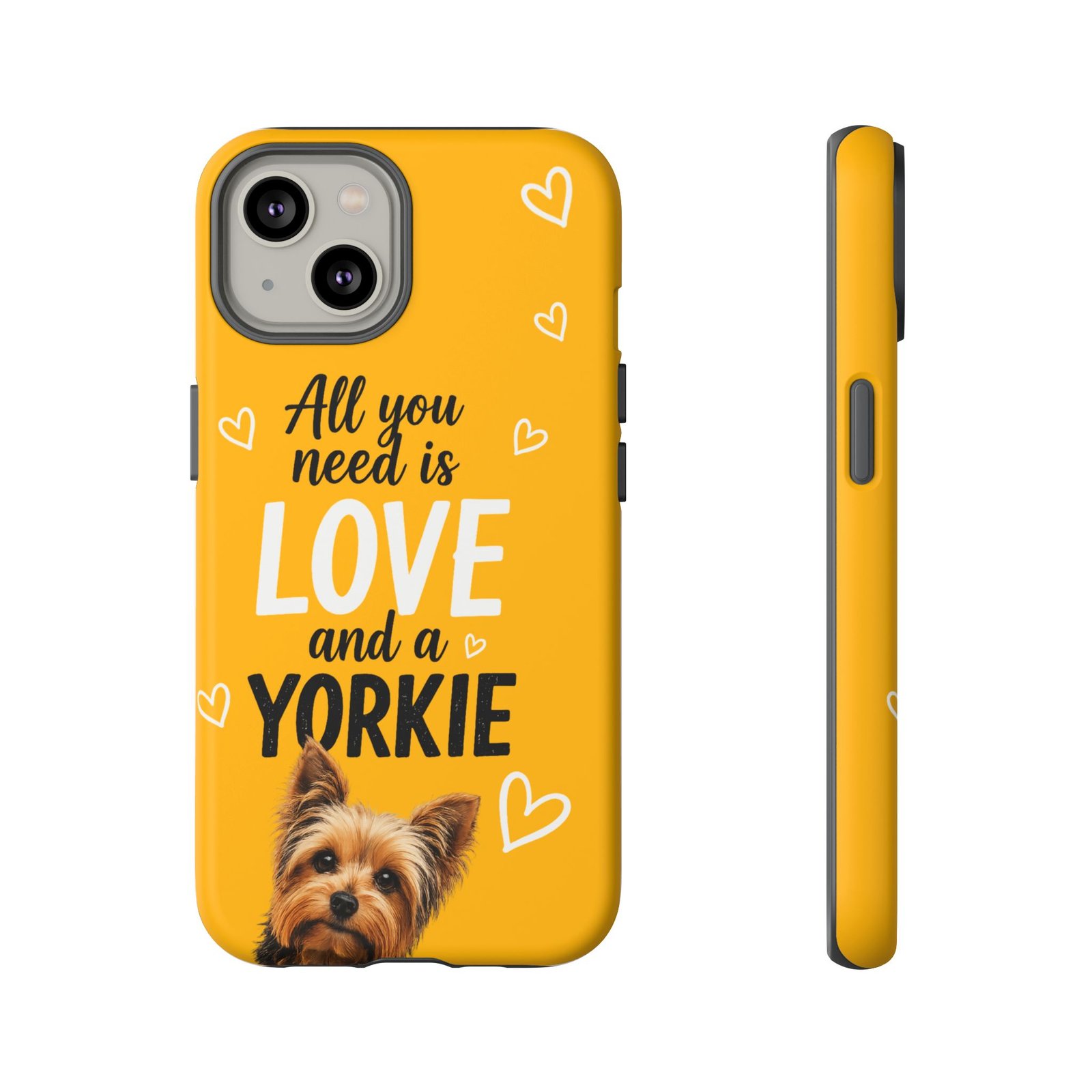 Phone Case — “All you need is Love and a Yorkie” (mustard) - Image 37