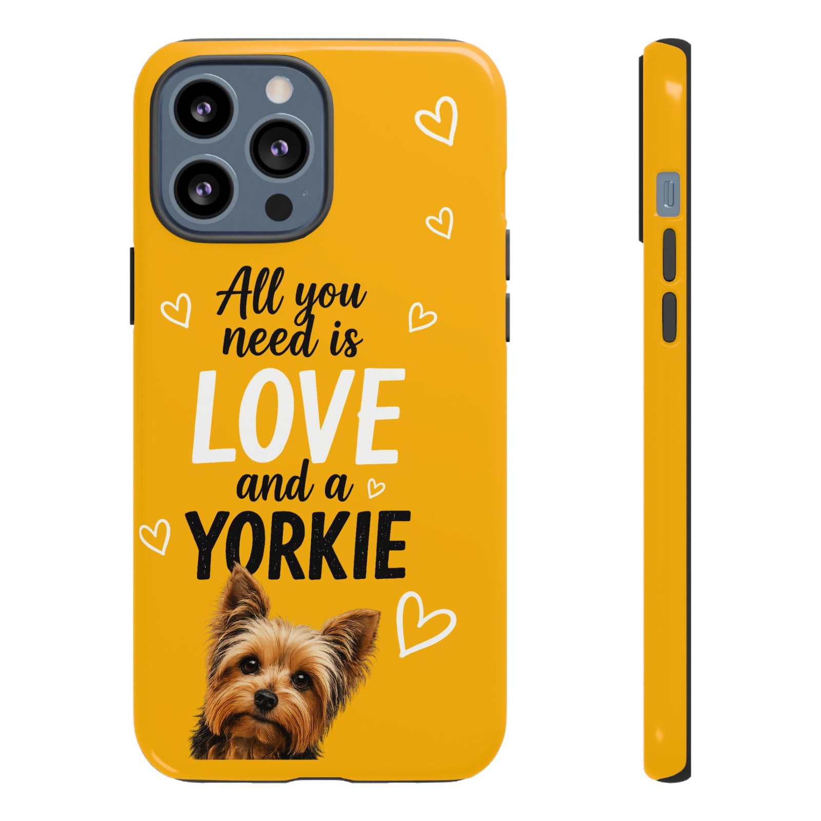 Phone Case — “All you need is Love and a Yorkie” (mustard) - Image 34